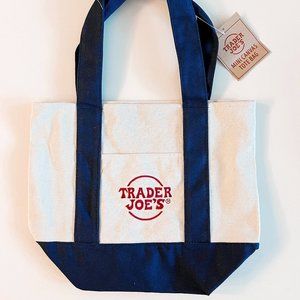 Trader Joe's Mini Tote - Blue